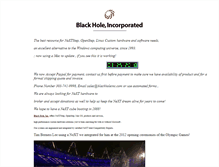 Tablet Screenshot of blackholeinc.com